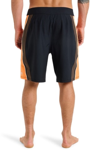 Short de surf - Noir et orange - Quiksilver