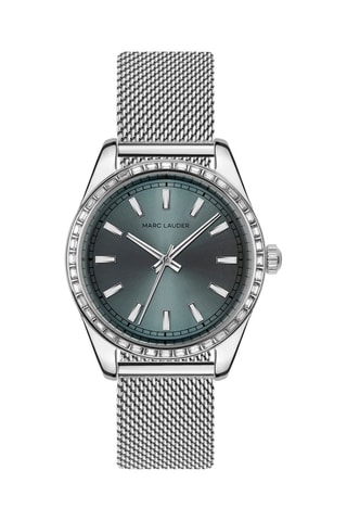 Reloj de cuarzo de acero Ankara - Plateado y gris