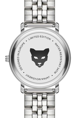 Reloj de cuarzo de acero St - Rosa dorado y plateado 