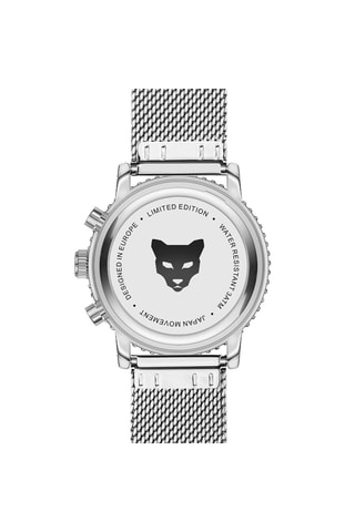 Reloj de cuarzo de acero Prague - Plateado