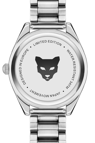 Reloj de cuarzo de acero y circones Buenos Aires - Plateado y verde