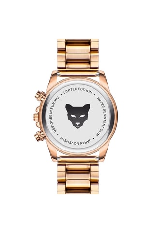 Reloj de cuarzo de acero inoxidable Valencia - Rosa dorado