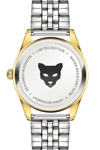 Reloj de cuarzo de acero y nácar Tirana