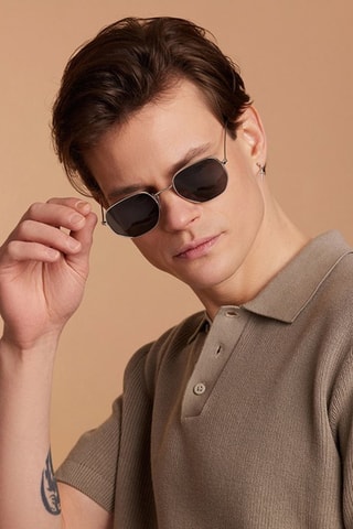 Gafas de sol polarizadas unisex Galavent - Categoría 3 - Negro y plateado