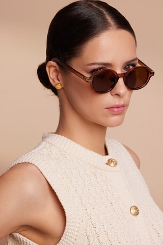 Gafas de sol polarizadas unisex 1920 - Categoría 3 - Marrón oscuro