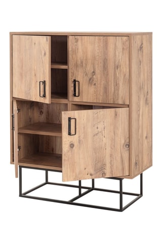 Meuble de rangement 4 portes - 93 x 36 x 115 cm