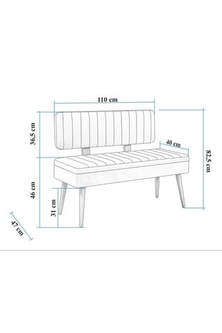 Banc-coffre Vina - Beige et imitation pin