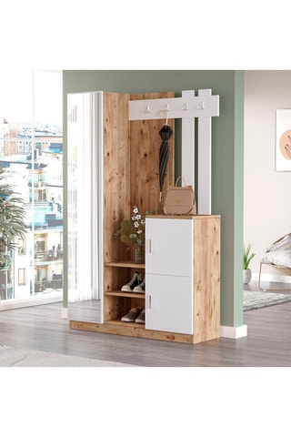 Vestiaire d'entrée 3 portes - 113,6 x 37,5 x 179,7 cm