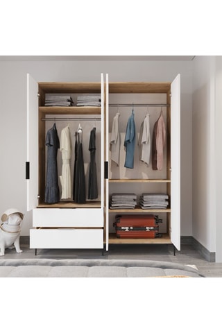 Armoire 4 portes - 192 x 160 x 45 cm