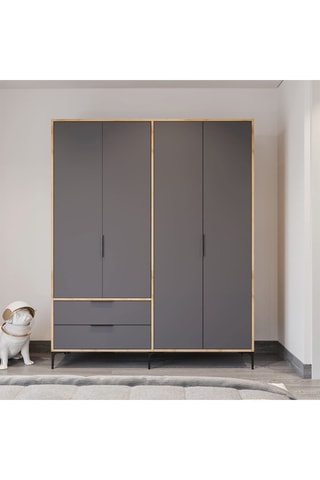 Armoire 4 portes - 192 x 160 x 45 cm