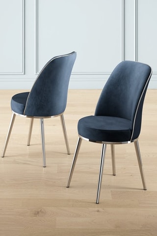 2 chaises Pefa - Anthracite et argenté