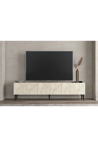 Meuble TV 3 abattants Oscar - 180 x 45 x 31,4 cm
