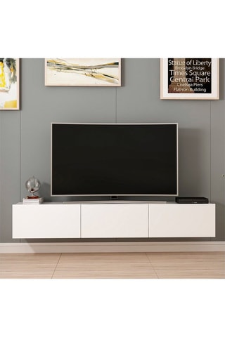 Meuble TV 3 portes - 180 x 30 x 32 cm