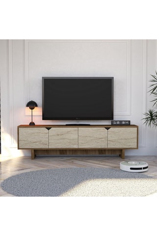 Meuble TV 4 portes - 180 x 50 x 30 cm