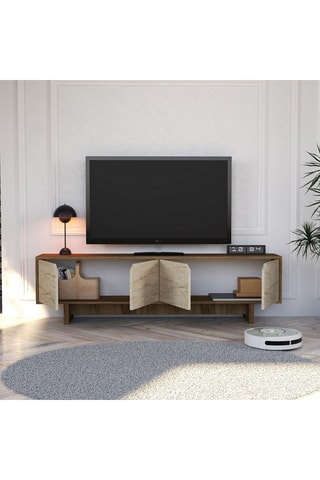 Meuble TV 4 portes - 180 x 50 x 30 cm