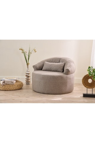 Fauteuil - Marron - Revêtement en polyester