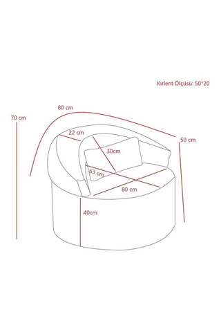 Fauteuil - Marron - Revêtement en polyester