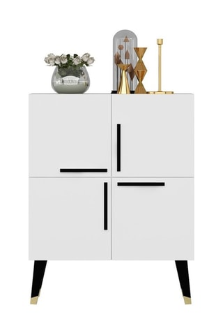 Meuble de rangement 4 portes  - 70 x 90 x 35 cm