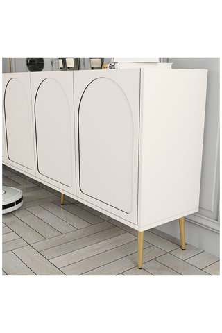 Buffet 4 portes Lyon 80 - 180 x 80 x 35 cm