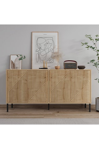 Buffet 4 portes Evolet - Sapphire Oak