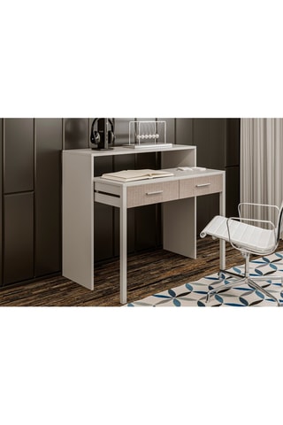 Bureau 2 tiroirs - 99 x 88 x 66 cm