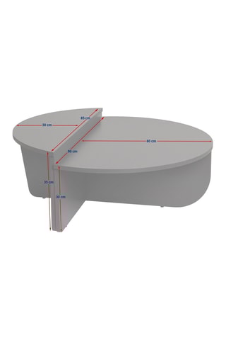 2 tables basses Orion - 90 x 30 x 60 / 85 x 35 x 30 cm
