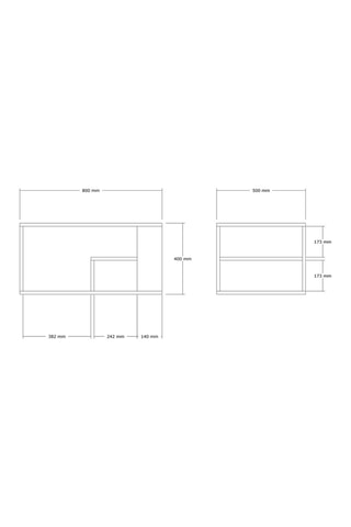 Table basse Eros - 80 x 40 x 50 cm