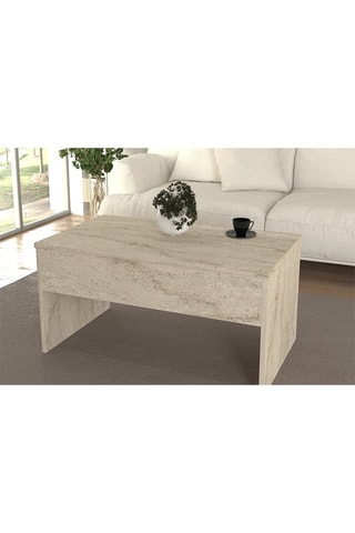 Table basse coffre Akilli - 90 x 44,8/67,6 x 52 cm