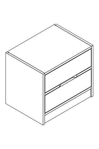 Table de chevet Elina - 54 x 40 x 47 cm
