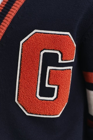 Casaco de malha - Azul-marinho