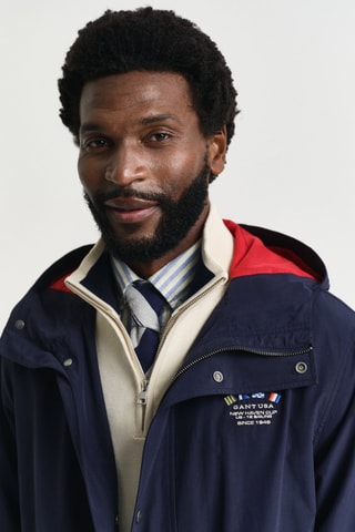 Casaco com capuz - Azul-marinho