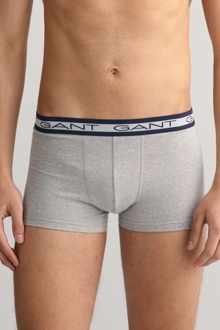 3 boxers - Cinzento mesclado e azul