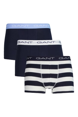 3 boxers - Azul-marinho e branco