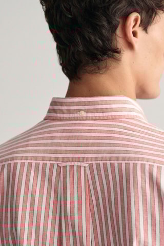 Camisa regular em linho - Rosa