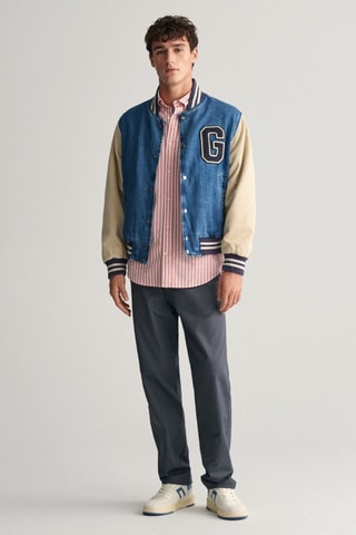 Camisa regular em linho - Rosa