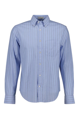 Camisa em algodão biológico - Azul-celeste