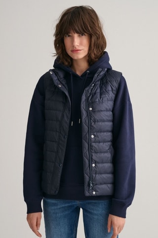 Colete acolchoado regular - Azul-marinho