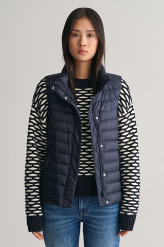 Colete acolchoado regular - Azul-marinho