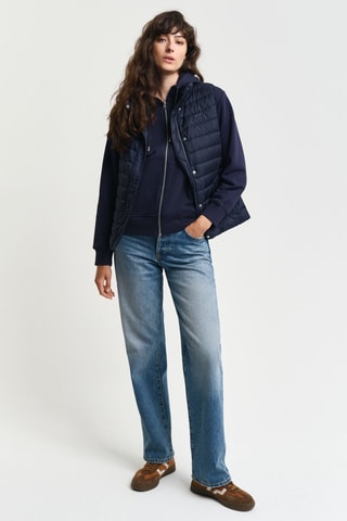 Colete acolchoado regular - Azul-marinho