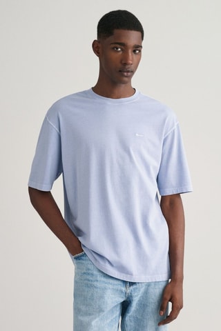 T-shirt relaxed - Azul-claro