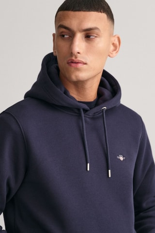 Sweat com capuz - Azul-marinho