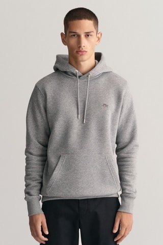 Sweat com capuz - Cinzento mesclado