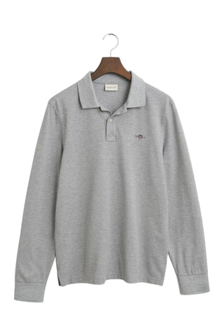 Polo regular - Cinzento mesclado