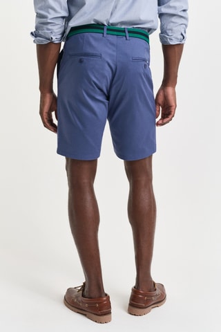 Calções slim - Azul-marinho