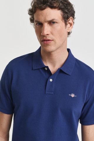 Polo regular - Azul-marinho