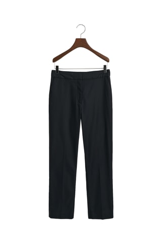 Calças slim em algodão biológico - Preto