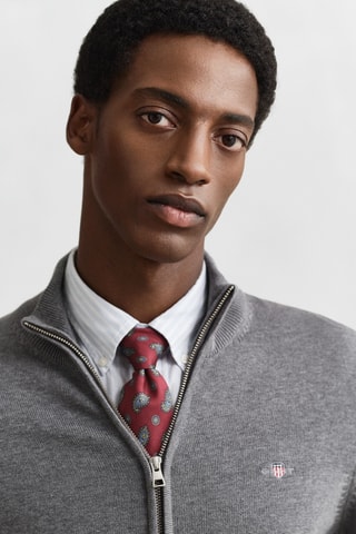 Casaco de malha regular - Cinzento