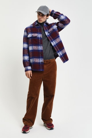 Camisola regular em lã mérino - Cinzento