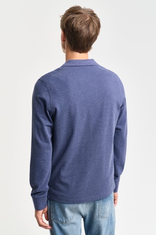 Polo regular - Azul-escuro mesclado