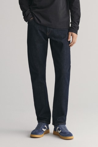 Calças de ganga slim - Azul-escuro